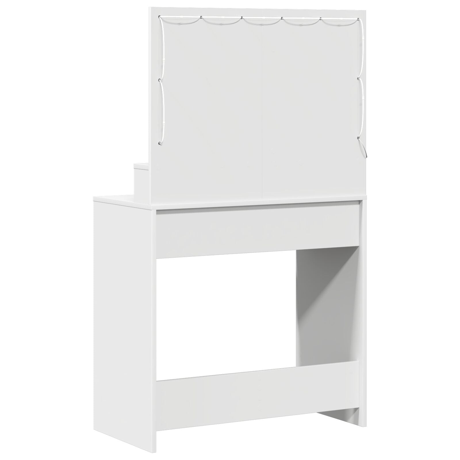 Kaptafel Met Led-Verlichting, , 79 x 41 x 135 cm Wit