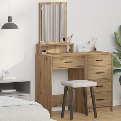Kaptafel Met Laden - Artisan Eik - 50 x 41 x 140 cm Ambachtelijk Eiken