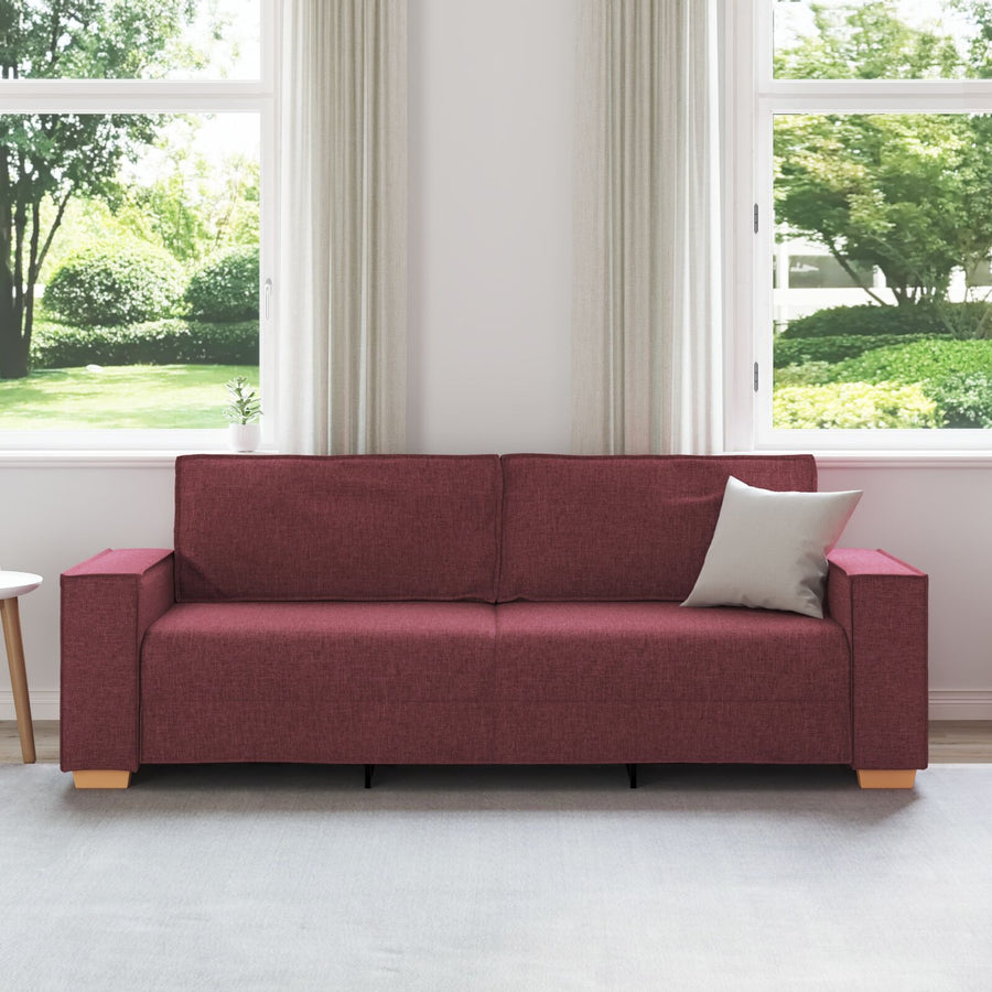 3-Zitsbank Stof 180 cm Wijnrood