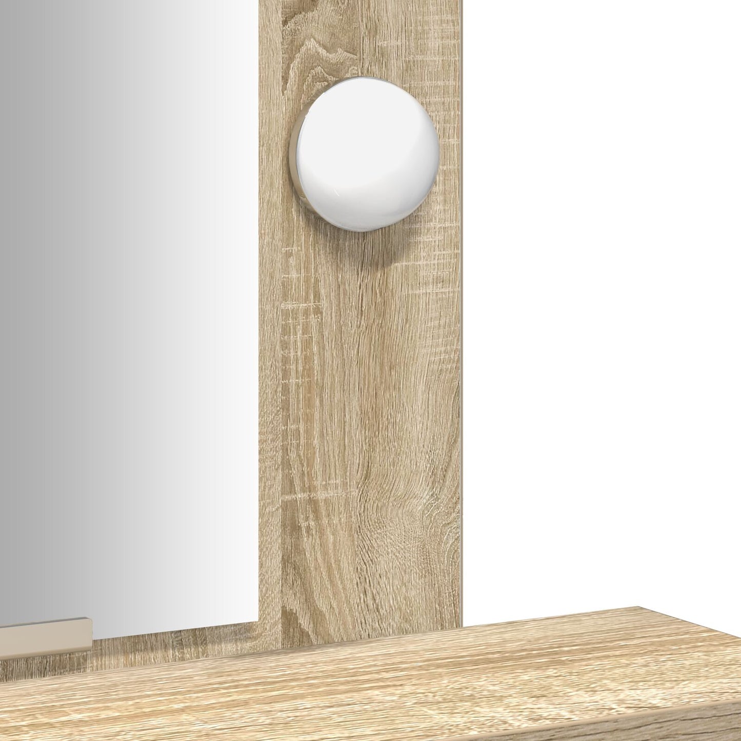 Kaptafel Met Led-Lampen - - Sonoma eiken 50 x 41 x 140 cm