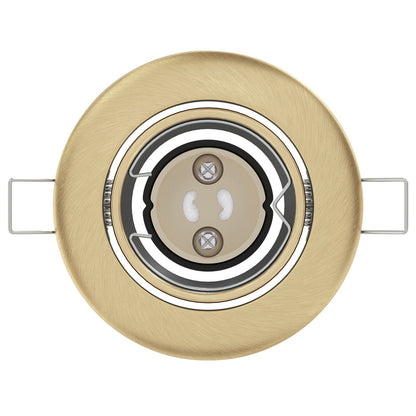 Lampen Set Van 12 Metaal 9 Cm Inbouw Plafondlampen Messing