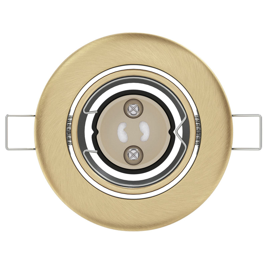 Lampen Set Van 12 Metaal 9 Cm Inbouw Plafondlampen Messing