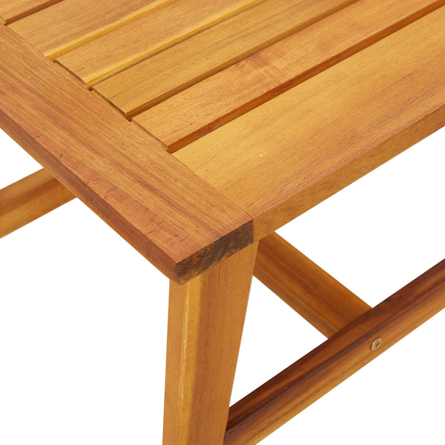 45X45X40 Cm Massief Acaciahout zonder kussen Zijtafel