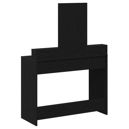 Kaptafel Met Lades 100 x 41 x 140 cm Zwart eiken