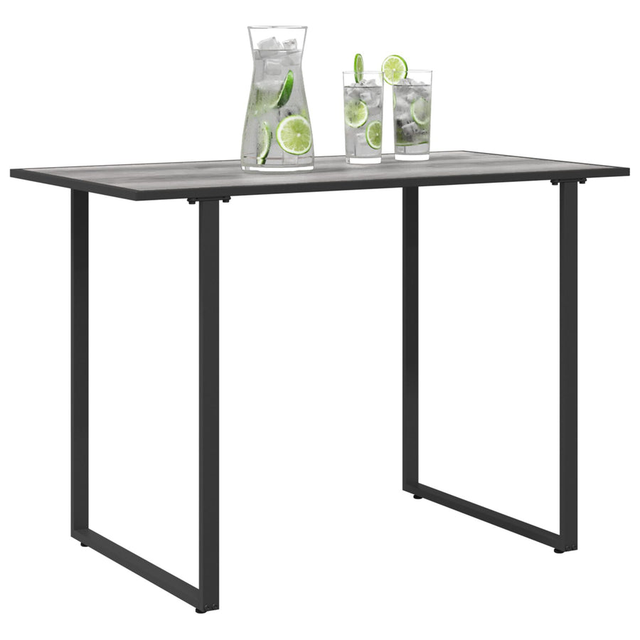 Tuin Tafel 100X55X70 Cm Dpc En Staal Grijs