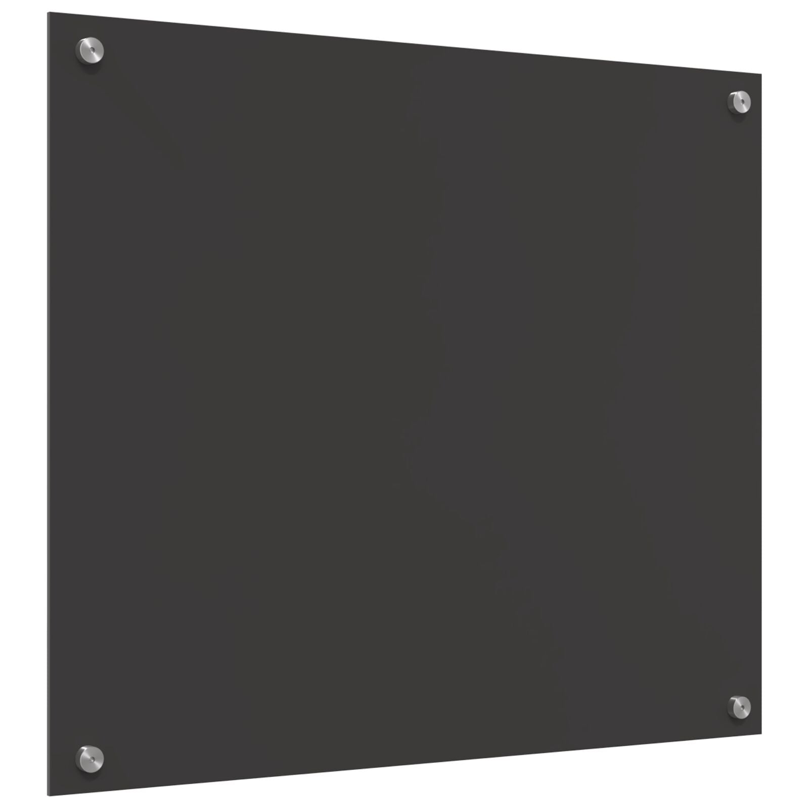 Keuken Achterwand 70X60X0,6 Cm Gelaagd Glas Donkergrijs 70 x 60 cm