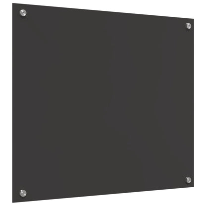 Keuken Achterwand 70X60X0,6 Cm Gelaagd Glas Donkergrijs 70 x 60 cm