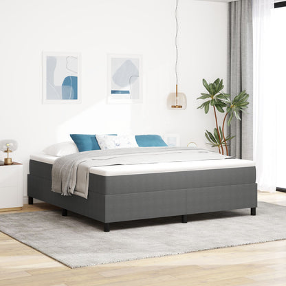 Boxspringbed Met Matras Lichtgrijs Super King Ribstof