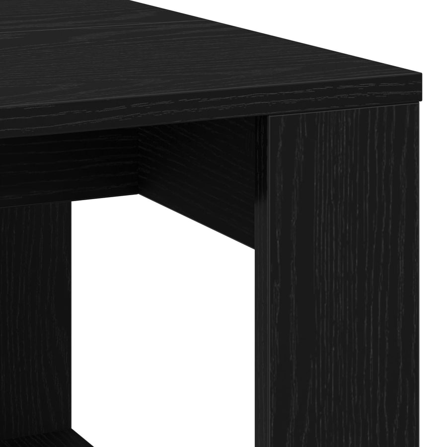 Salontafel Zwart Eiken 102X50X35 Cm Geengineerd Hout