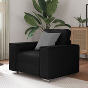 Fauteuil zwart 99x78x84 cm kunstleer