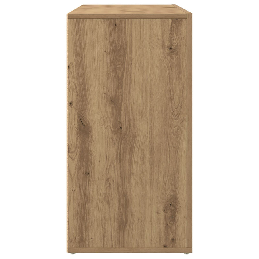 Dressoir Artisan Eiken Bewerkt Hout 120 X 36 X 69 Cm