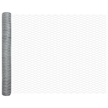 Hekpalen 10 Stuks U-Channel 140 Cm Gegalvaniseerd Staal,  Hexagonaal Hek 1,4X10 M Gegalvaniseerd Staal