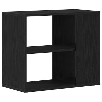 Dressoir Zwart Eik 60X30X50 Cm Bewerkt Hout