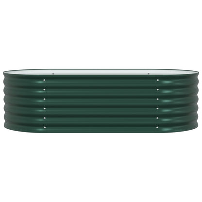 Tuin Kweekbed Gegalvaniseerd Staal 160 x 80 x 44 cm Groen