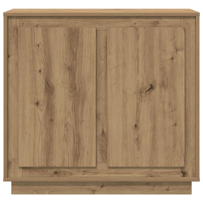 Dressoir Artisan Eiken 80X34X75 Cm Bewerkte Hout