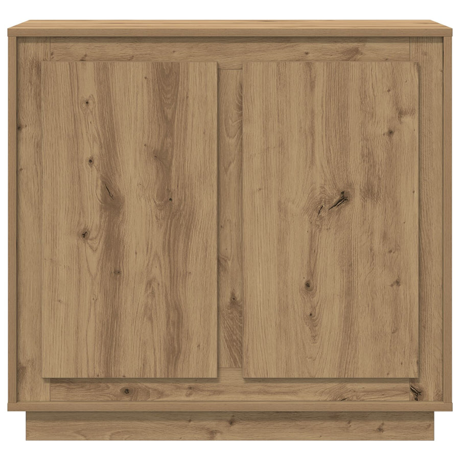Dressoir Artisan Eiken 80X34X75 Cm Bewerkte Hout