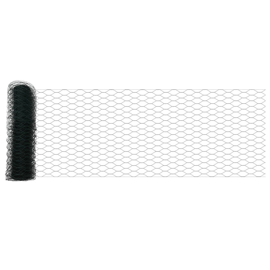 Omheining Posts 11 St U-Kanaal Groen 120 Cm Staal,  Zeshoekige Omheining Groen 0,6X10 M Staal