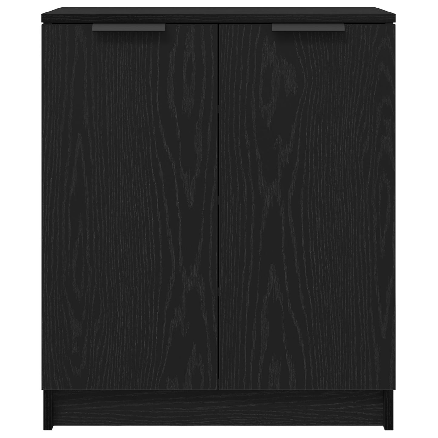 Schoenenkast Zwart Eik 59X35X70 Cm Gebeitst Hout