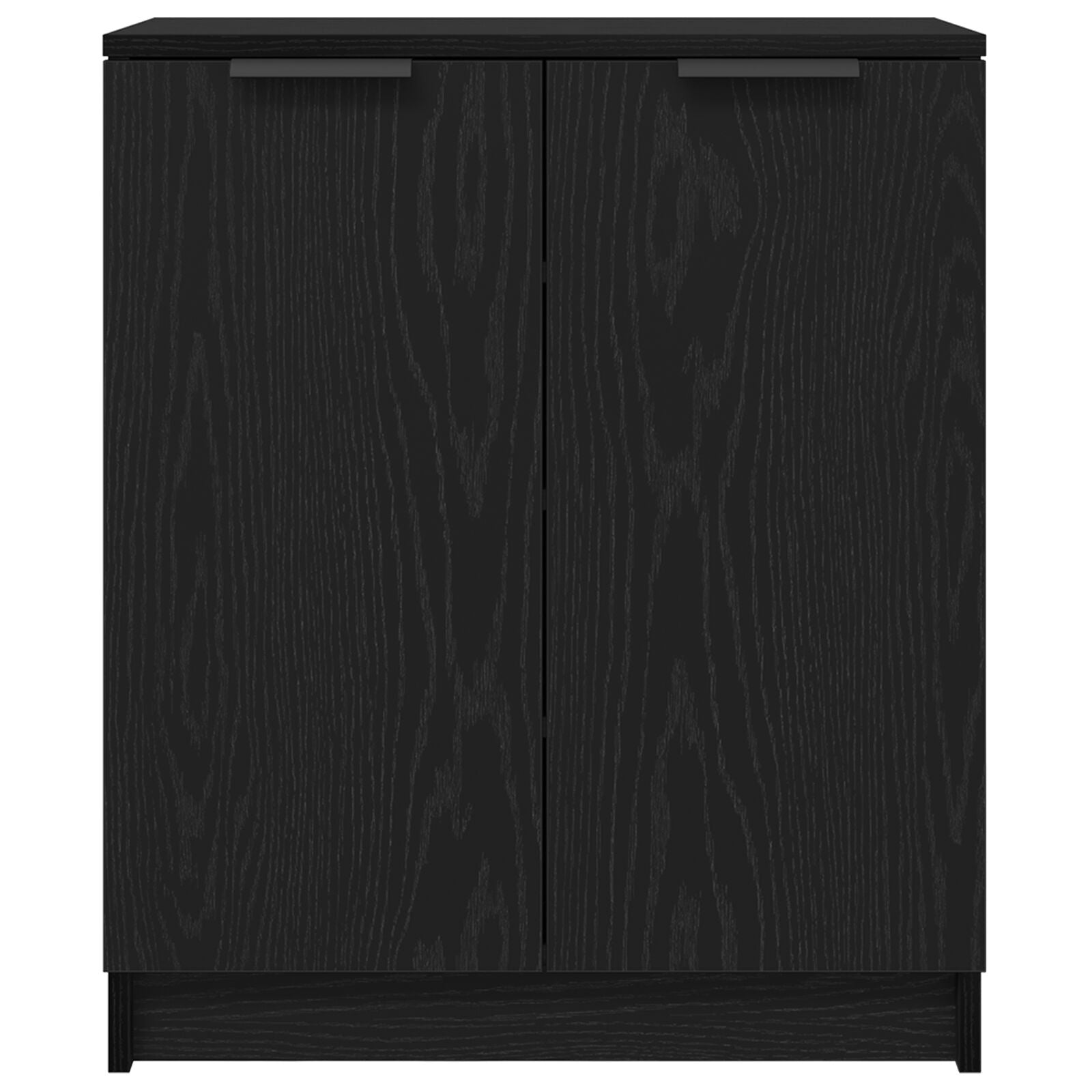Schoenenkast Zwart Eik 59X35X70 Cm Gebeitst Hout