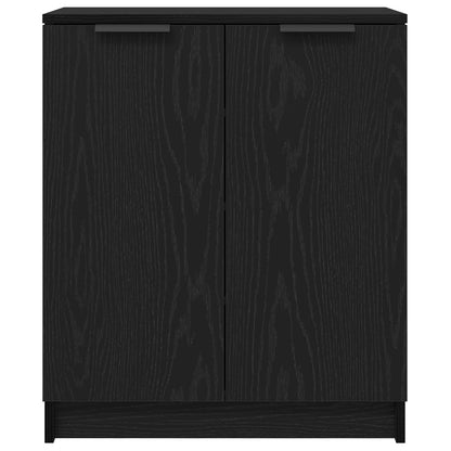 Schoenenkast Zwart Eik 59X35X70 Cm Gebeitst Hout