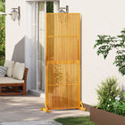 Kamerscherm massief acaciahout 79.5x50x200 cm geolied bruin