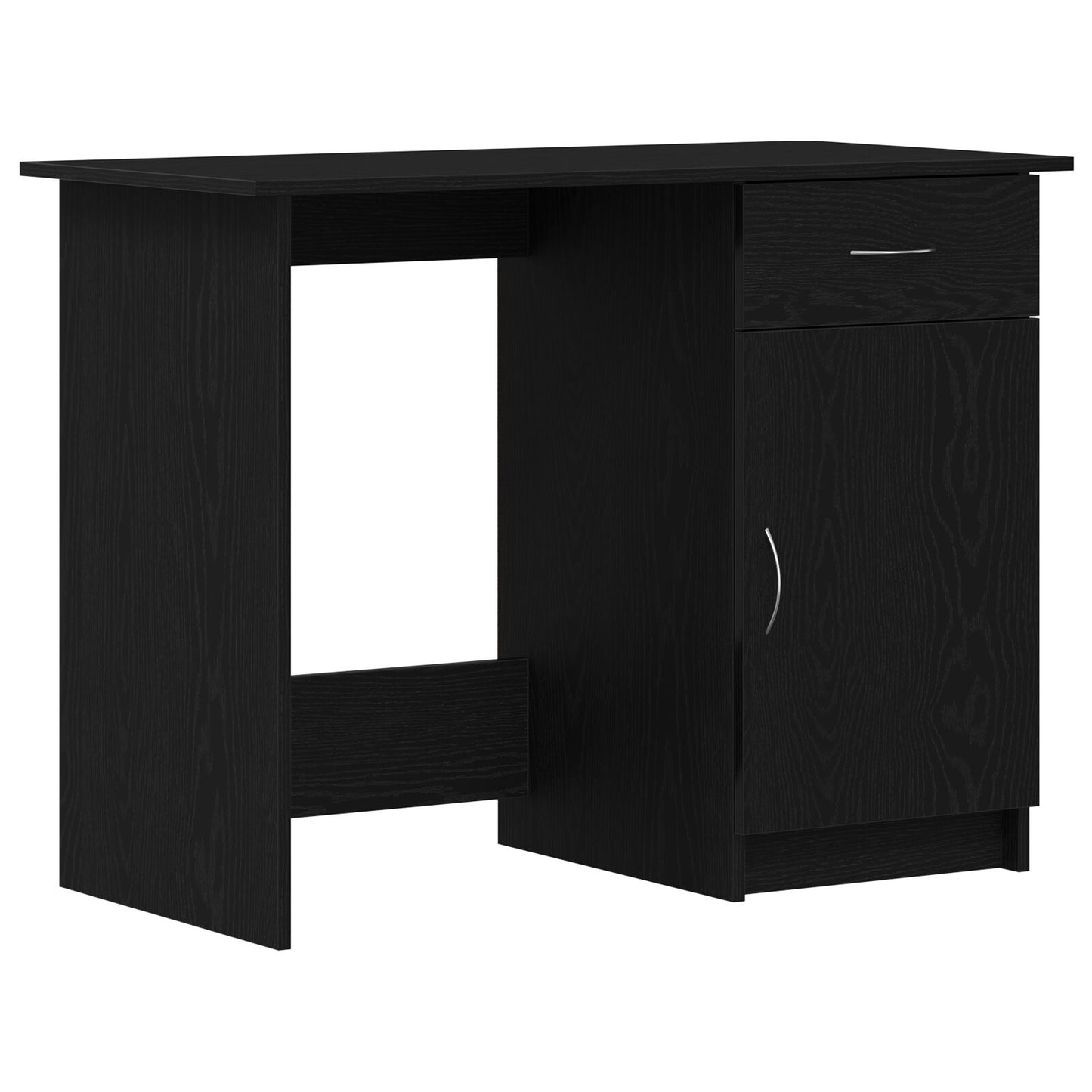 Bureau Zwart Eiken 100X50X76 Cm Enkel Hout