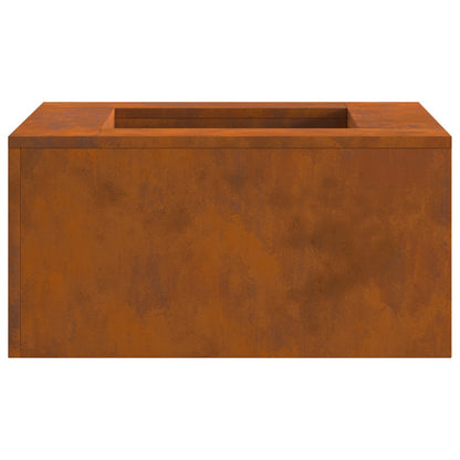 Vuurkorf Vierkant Verweerd Staal 60 x 60 x 30 cm Verweerd staal/Bruin