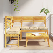 Stoelkussens 6 stuks beige 40x40x8 cm