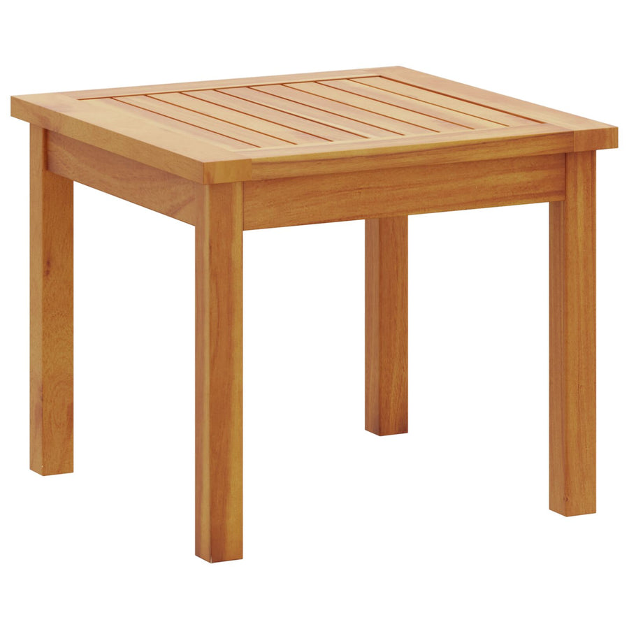 6-Delige Tuin Eetset Met Kussens Van Massief Acaciahout 2x tafel + 4x stoel Crème wit