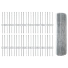 Fence with Post Silver 0.4 x 100 m Steel