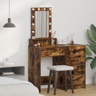 Kaptafel met lade 50x41x140 cm bewerkt hout bruin