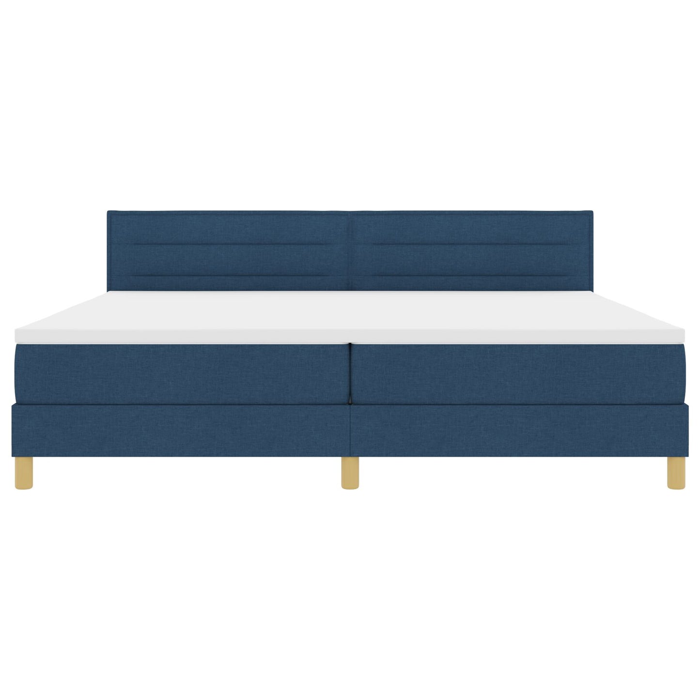 Boxspring Bed Met Matras Stof Blauw 200 x 200 cm Lijn ontwerp
