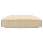 Palletkussen beige 80x80x12 cm polyester