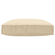 Palletkussen beige 80x80x12 cm polyester