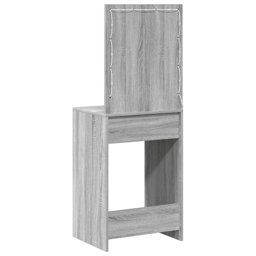 Kaptafel Met Led Verlichting Grijs Sonoma 50 x 41 x 135 cm