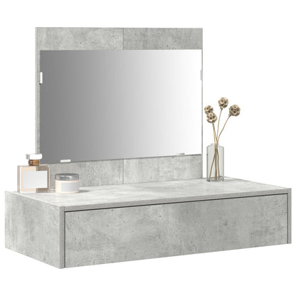 Wandkaptafel 83 x 40 x 70 cm Betonnen Grijs zonder LED
