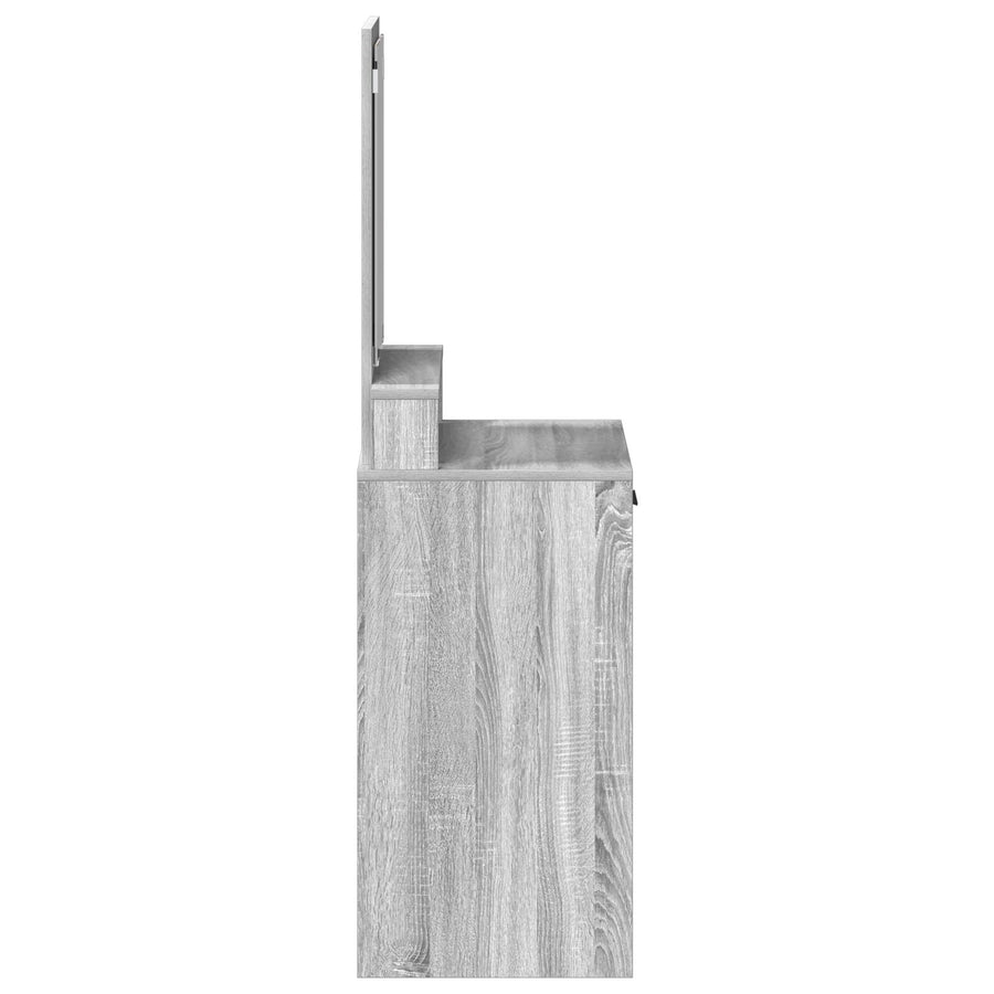 Kaptafel Met Lades - Grijs Sonoma 50 x 41 x 140 cm Grijze sonoma