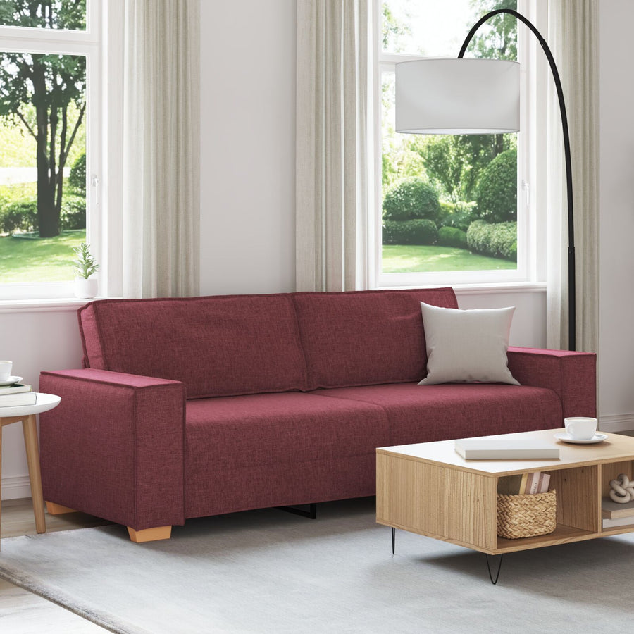 3-Zitsbank Stof 180 cm Wijnrood