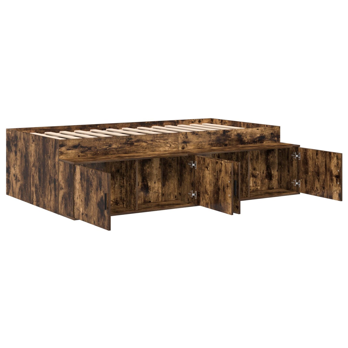 Opbergbedframe Gerookt Eiken 75X190 Cm