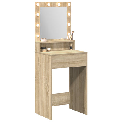 Kaptafel Met Led Verlichting In , Sonoma Eiken 50 x 41 x 135 cm