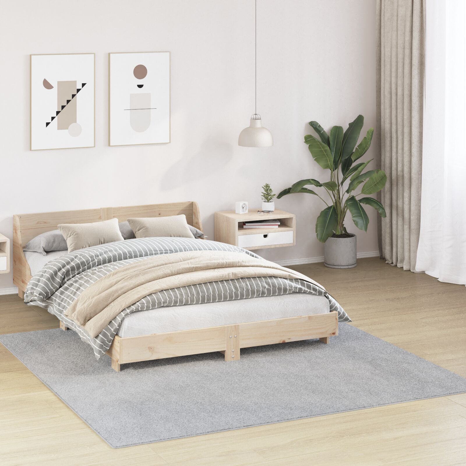 Tapijt (190) 100% Pp Grijs 200 x 200 cm