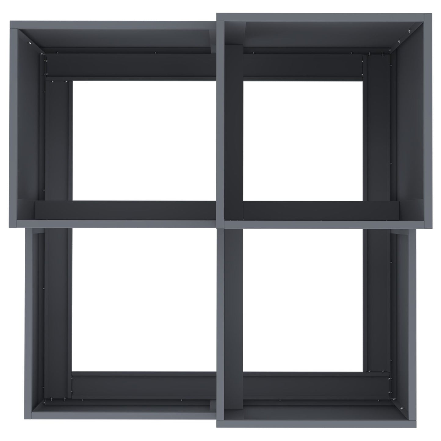 Tuinplanter Staal Anthraciet 80 x 80 x 60 cm
