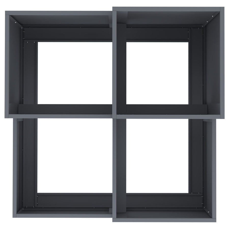 Tuinplanter Staal Anthraciet 80 x 80 x 60 cm