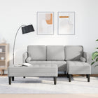 Bankstel L-vorm 4 pers. wolken grijs polyester