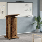 Pedestal with Drawer with Shelf Solid Wood 55 x 55 x 107 cm Engineered Wood
