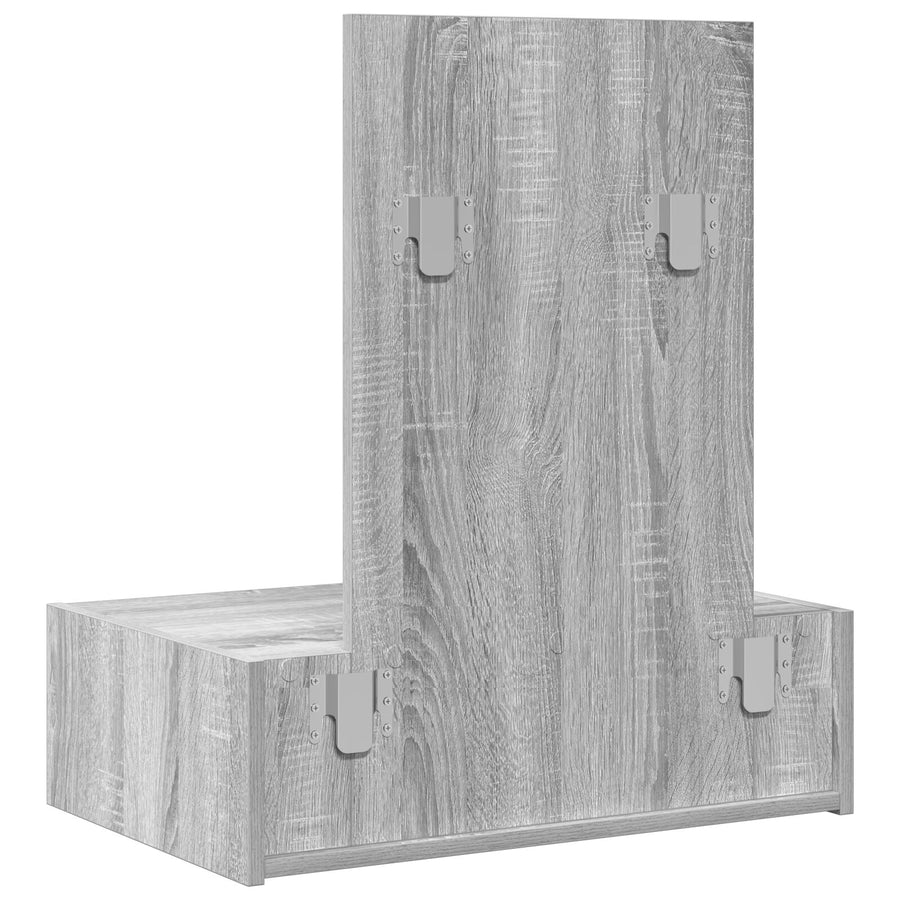 Wandkaptafel In , 60 x 40 x 70 cm Grijze sonoma zonder LED