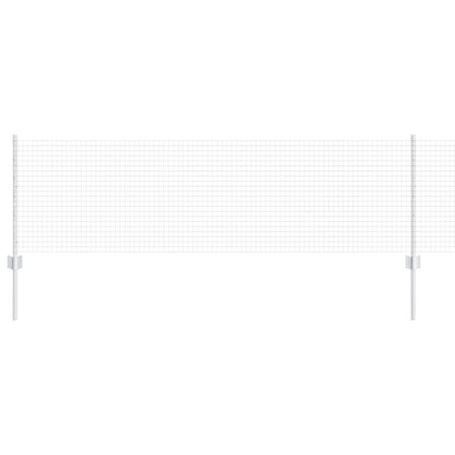Gegalvaniseerd Draadhek Met 10 U-Palen Zilver 0,6X25 M Staal
