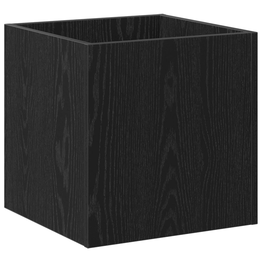 Plantenbak 40X40X40 Cm Engineered Wood Zwart eiken