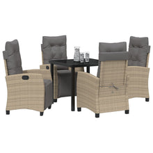 5-Delige Tuin Eetset Beige Poly Rattan
