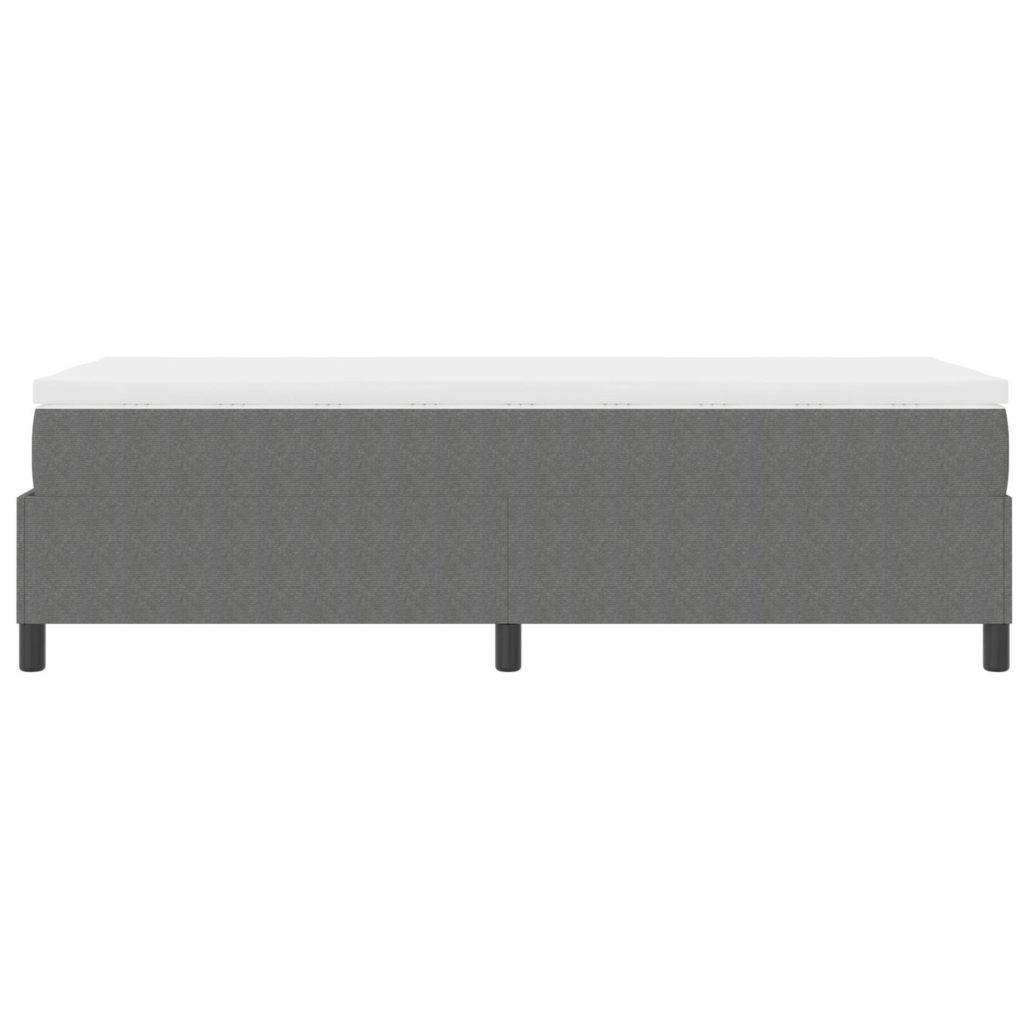 Boxspringbed Met Matras Lichtgrijs 100X200 Cm Corduroy Stof